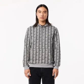 Monogram-fleecehoodie för herr