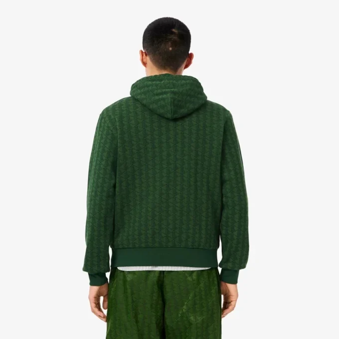 Monogram-fleecehoodie för herr Monogram-fleecehoodie för herr