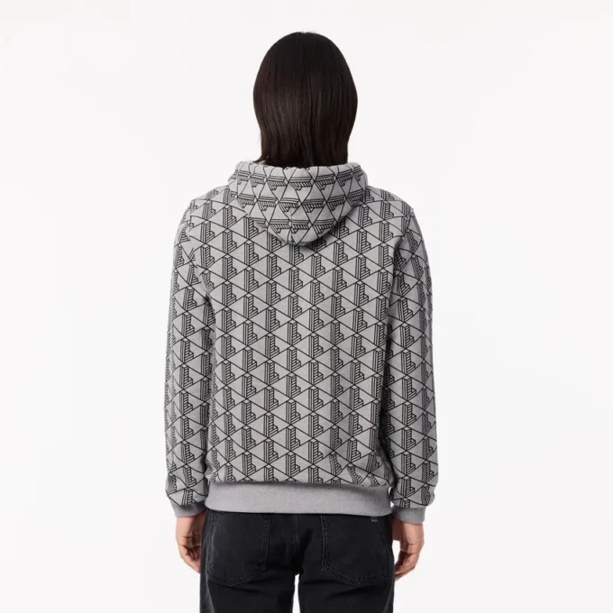 Monogram-fleecehoodie för herr Monogram-fleecehoodie för herr