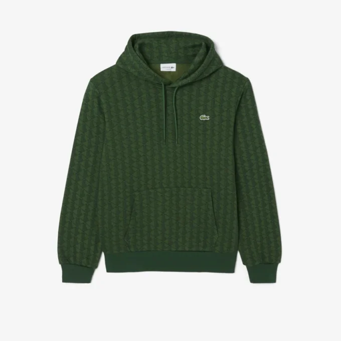 Monogram-fleecehoodie för herr Monogram-fleecehoodie för herr