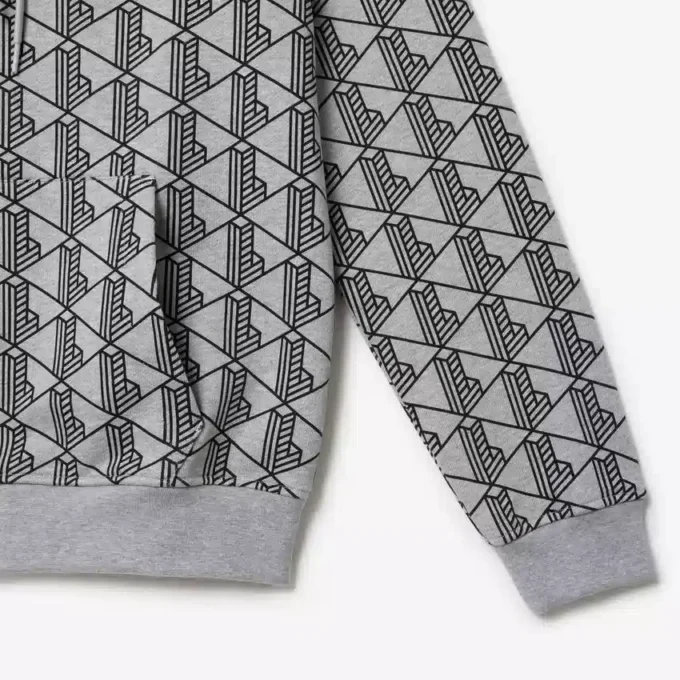 Monogram-fleecehoodie för herr Monogram-fleecehoodie för herr