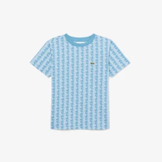 Monogram-T-shirt i bomull