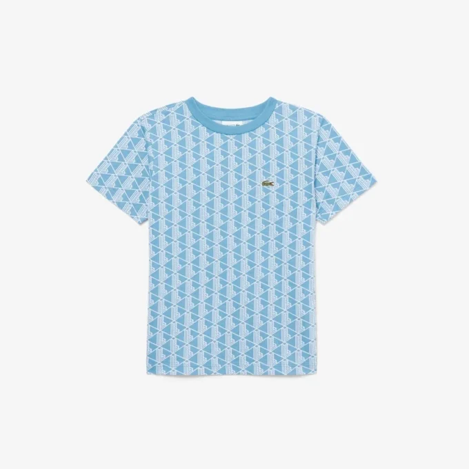 Monogram-T-shirt i bomull Monogram-T-shirt i bomull