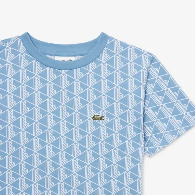 Monogram-T-shirt i bomull Monogram-T-shirt i bomull