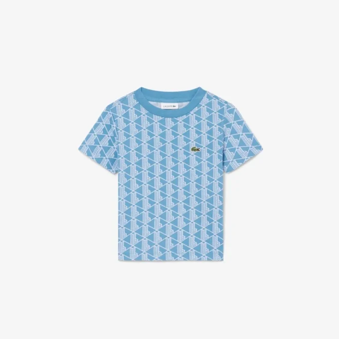 Monogram-T-shirt i bomull Monogram-T-shirt i bomull