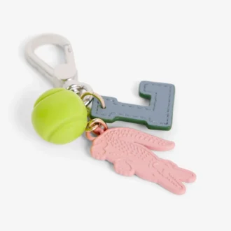 Nyckelring med tennisboll och krokodil-charm