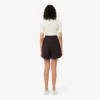 Oversized bermudashorts i plisserad ullblandning