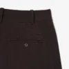 Oversized bermudashorts i plisserad ullblandning
