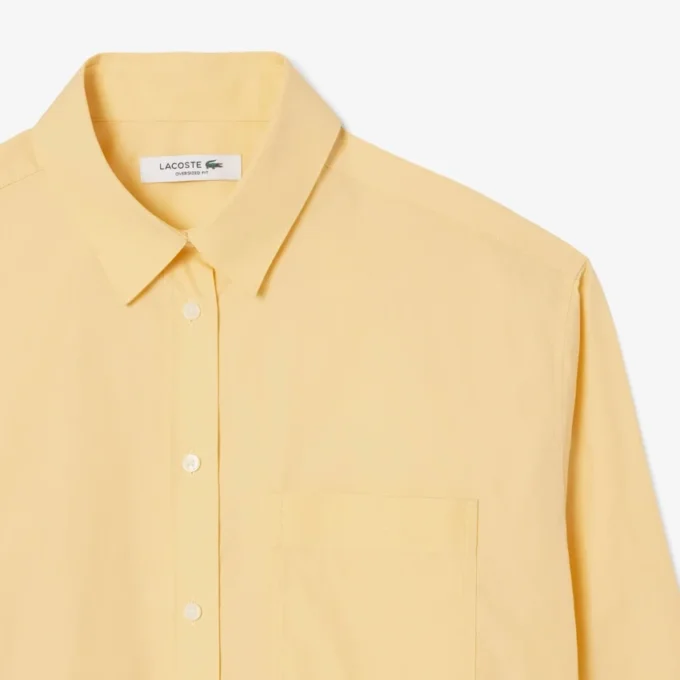Oversized bomullsskjorta med knappar för dam Oversized bomullsskjorta med knappar för dam