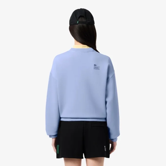 Oversized bomullssweatshirt för dam