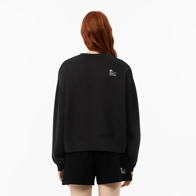 Oversized bomullssweatshirt för dam