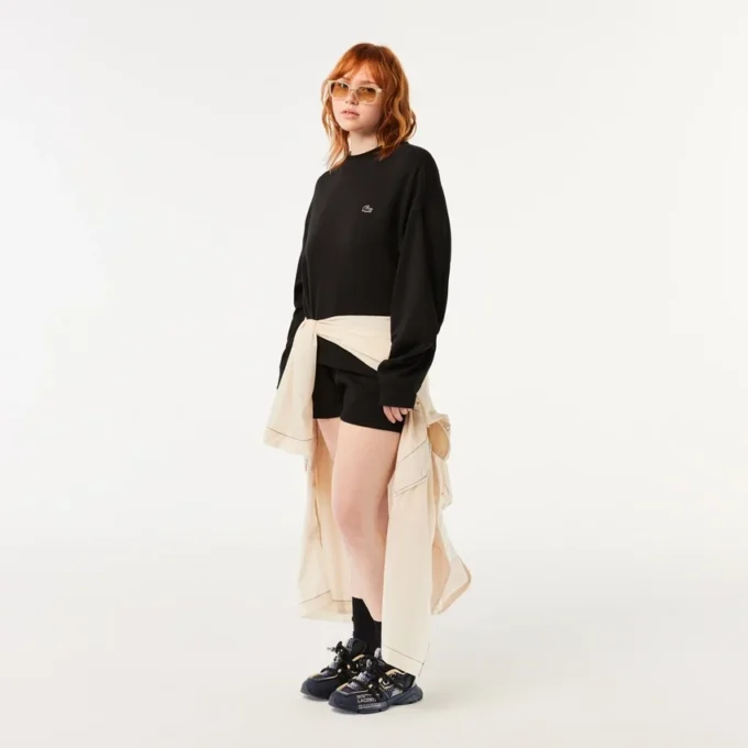 Oversized bomullssweatshirt för dam