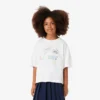 Oversized bomullst-shirt med tryck för flickor Oversized bomullst-shirt med tryck för flickor