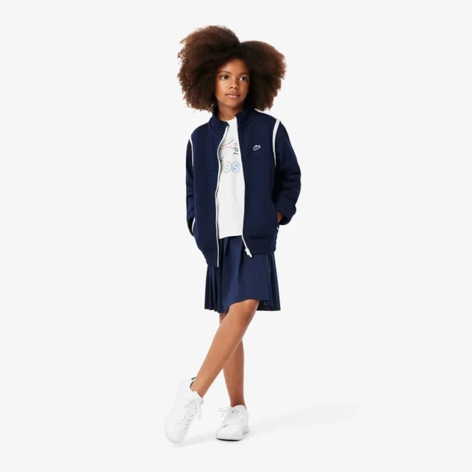 Oversized bomullst-shirt med tryck för flickor Oversized bomullst-shirt med tryck för flickor