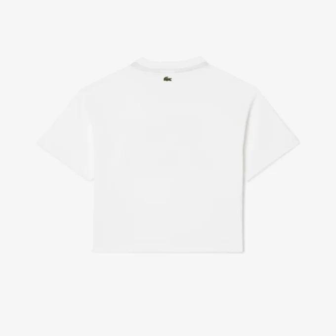 Oversized bomullst-shirt med tryck för flickor Oversized bomullst-shirt med tryck för flickor