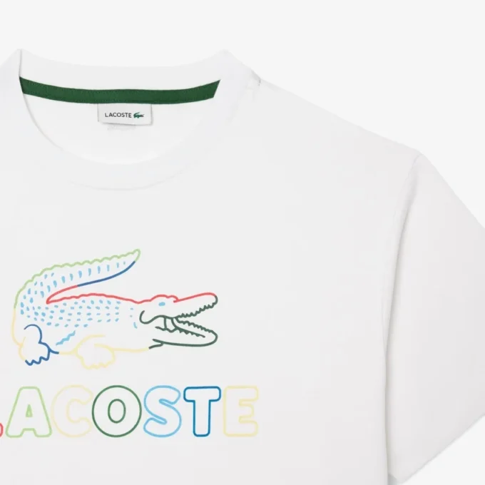 Oversized bomullst-shirt med tryck för flickor Oversized bomullst-shirt med tryck för flickor