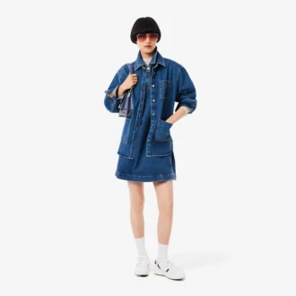 Oversized denimskjorta för dam