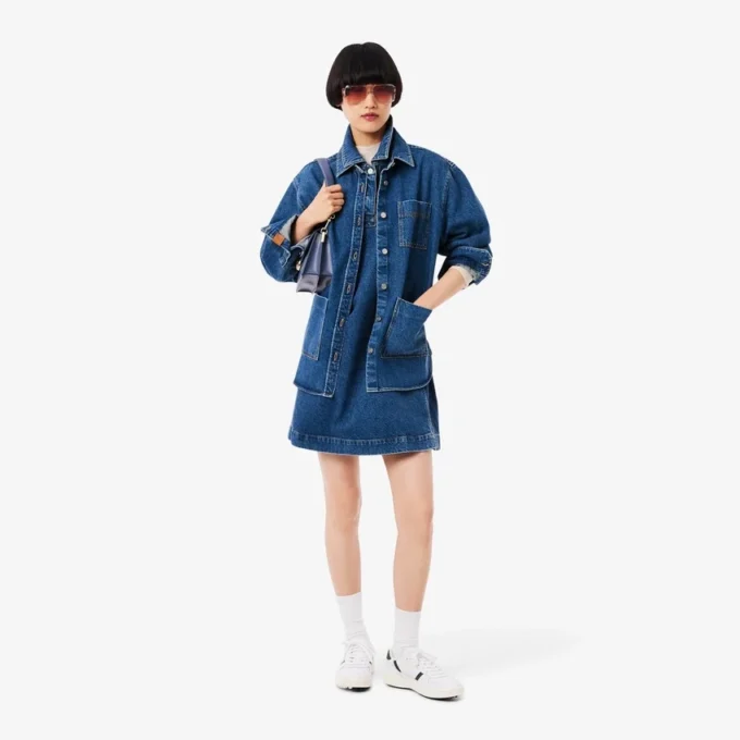 Oversized denimskjorta för dam Oversized denimskjorta för dam