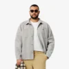 Oversized flanellskjorta för herr