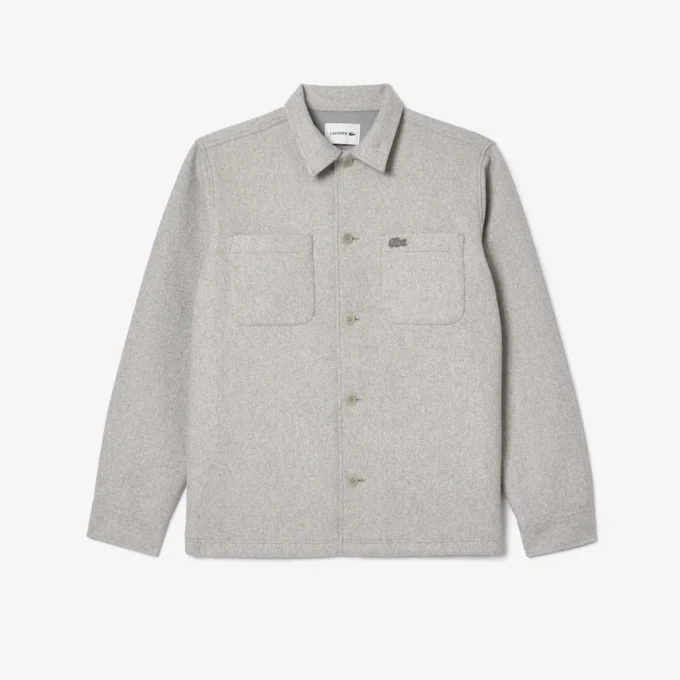 Oversized flanellskjorta för herr