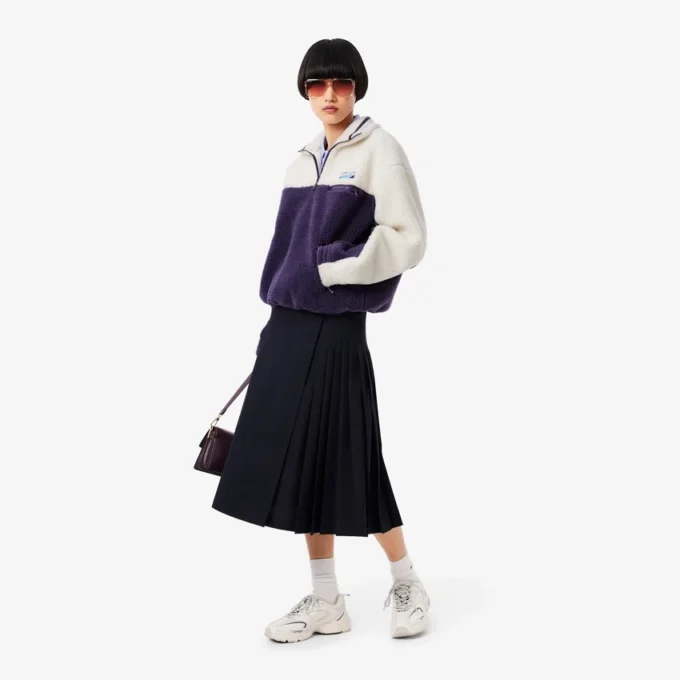 Oversized fleecesweatshirt med hög hals för dam Oversized fleecesweatshirt med hög hals för dam