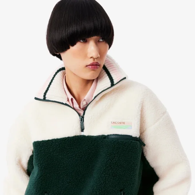 Oversized fleecesweatshirt med hög hals för dam Oversized fleecesweatshirt med hög hals för dam