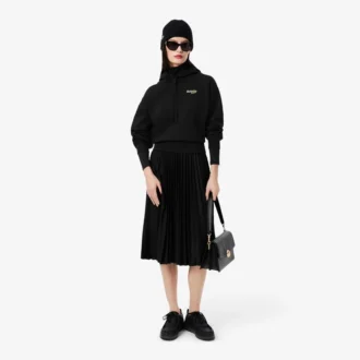 Oversized hoodie med logo för dam