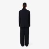 Oversized, lediga kostymbyxor i piqué Oversized, lediga kostymbyxor i piqué