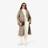 Oversized plisserade flanellbyxor för dam Oversized plisserade flanellbyxor för dam