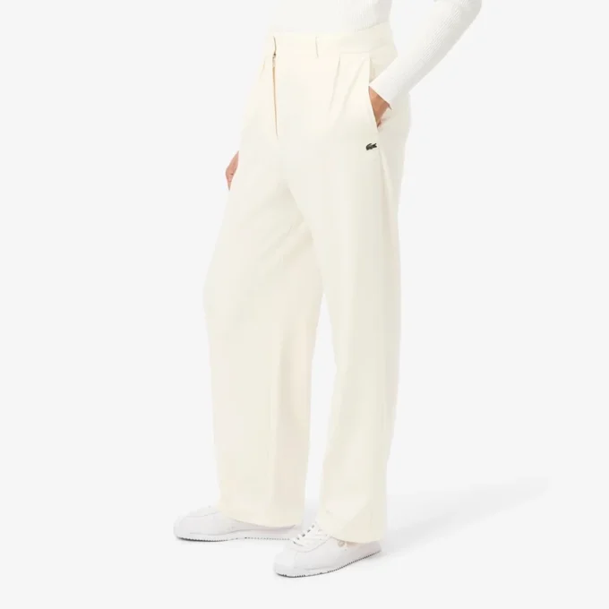 Oversized plisserade flanellbyxor för dam Oversized plisserade flanellbyxor för dam