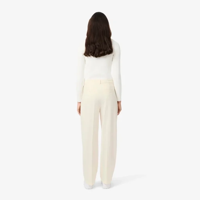 Oversized plisserade flanellbyxor för dam Oversized plisserade flanellbyxor för dam