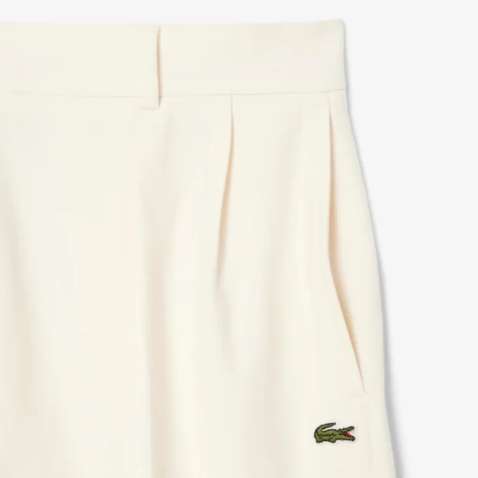 Oversized plisserade flanellbyxor för dam Oversized plisserade flanellbyxor för dam