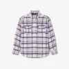 Oversized quiltad ylleöverskjorta för dam Oversized quiltad ylleöverskjorta för dam