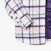 Oversized quiltad ylleöverskjorta för dam Oversized quiltad ylleöverskjorta för dam