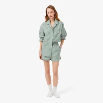 Oversized randigt pyjamas-set i poplin Oversized randigt pyjamas-set i poplin