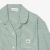 Oversized randigt pyjamas-set i poplin