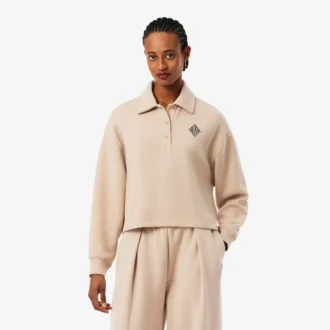 Oversized ribbad pikétröja
