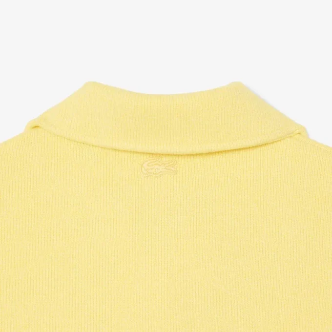 Oversized ribbad pikétröja
