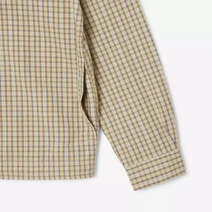 Oversized rutig overshirt i tjock bomull för herr Oversized rutig overshirt i tjock bomull för herr