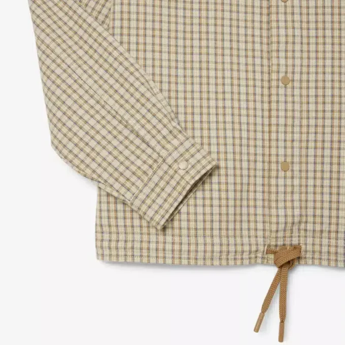 Oversized rutig overshirt i tjock bomull för herr Oversized rutig overshirt i tjock bomull för herr