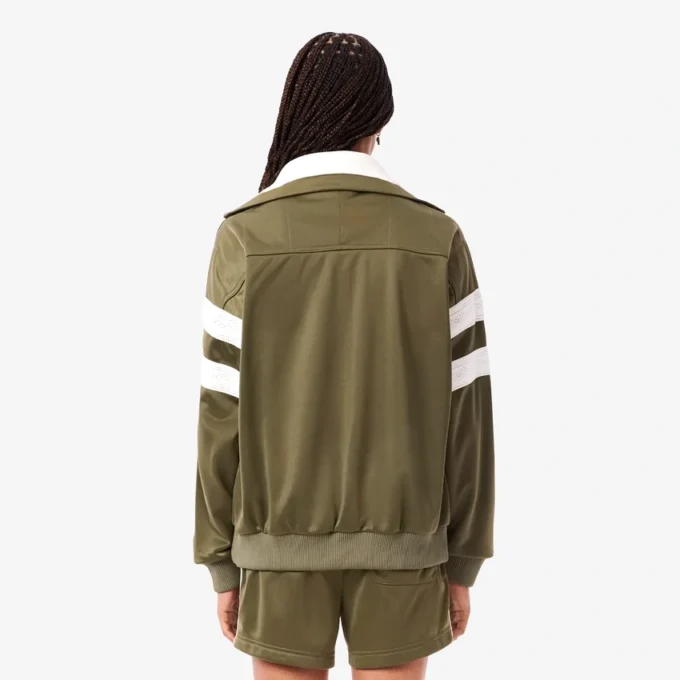 Oversized satin-sweatshirt med randmönster för dam Oversized satin-sweatshirt med randmönster för dam