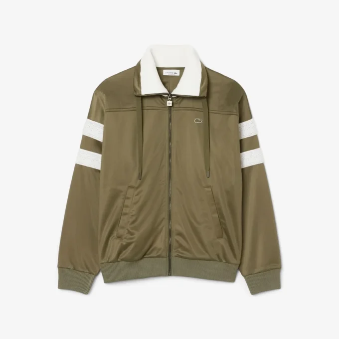 Oversized satin-sweatshirt med randmönster för dam Oversized satin-sweatshirt med randmönster för dam
