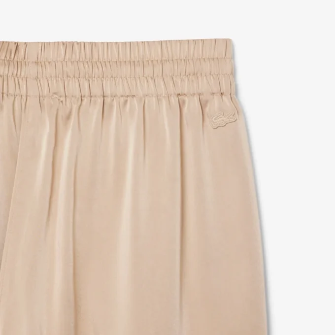 Oversized satinbyxor med resår Oversized satinbyxor med resår