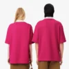 Oversized satinpikétröja med Runway-märke Oversized satinpikétröja med Runway-märke