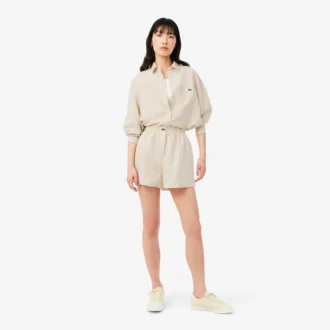 Oversized shorts i linneblandning