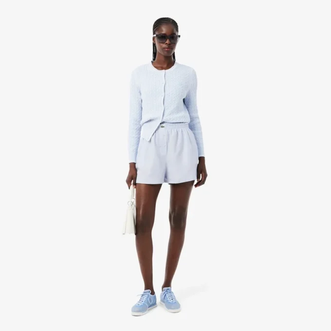 Oversized shorts i linneblandning