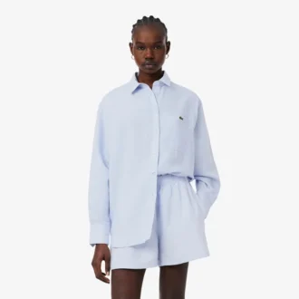 Oversized skjorta i linneblandning