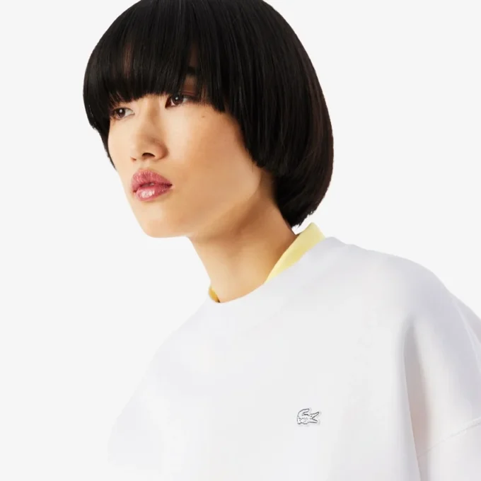 Oversized-Sweatshirt i dubbelsidig jersey Oversized-Sweatshirt i dubbelsidig jersey