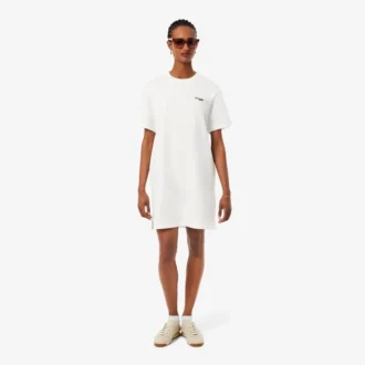 Oversized T-shirtklänning i bomull