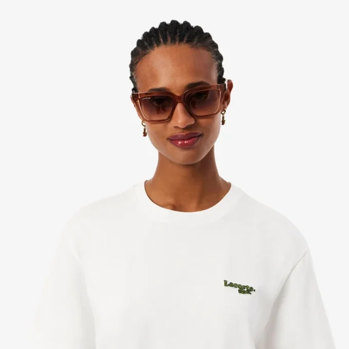 Oversized T-shirtklänning i bomull Oversized T-shirtklänning i bomull